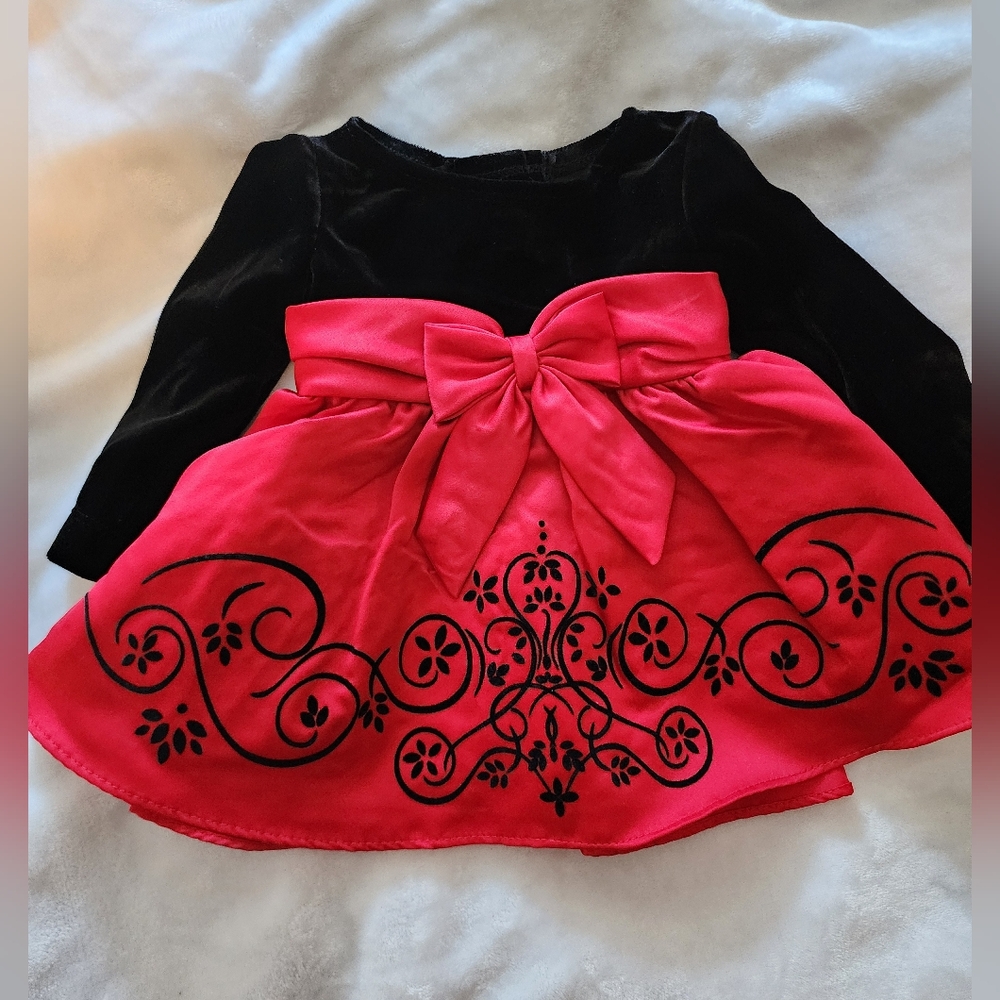 Rare Editions Black and Pink Formal Dress